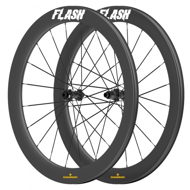 700C 60x31mm Carbon Tubeless Hooked /Hookless Gravel / CX Wheelset with Blade Carbon Spokes